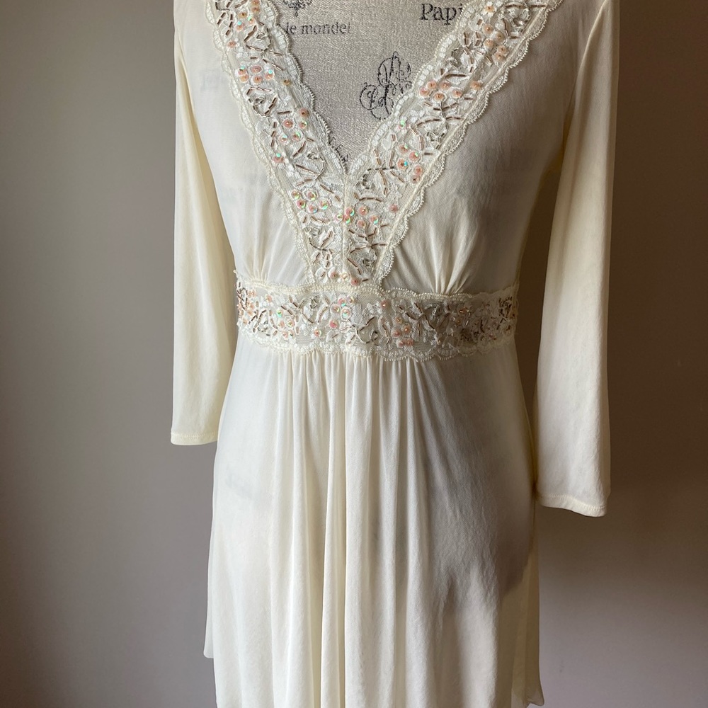 Embellished Mesh Tunic